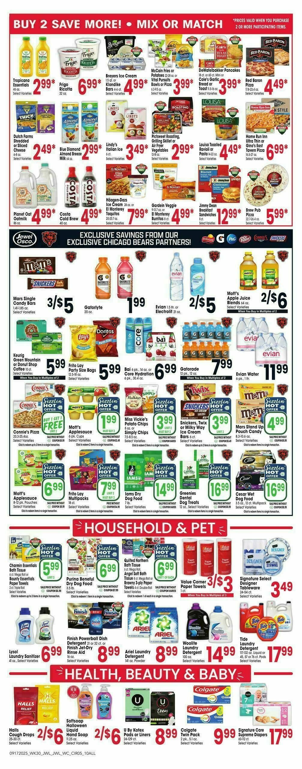 Jewel Osco Weekly Ad from September 17