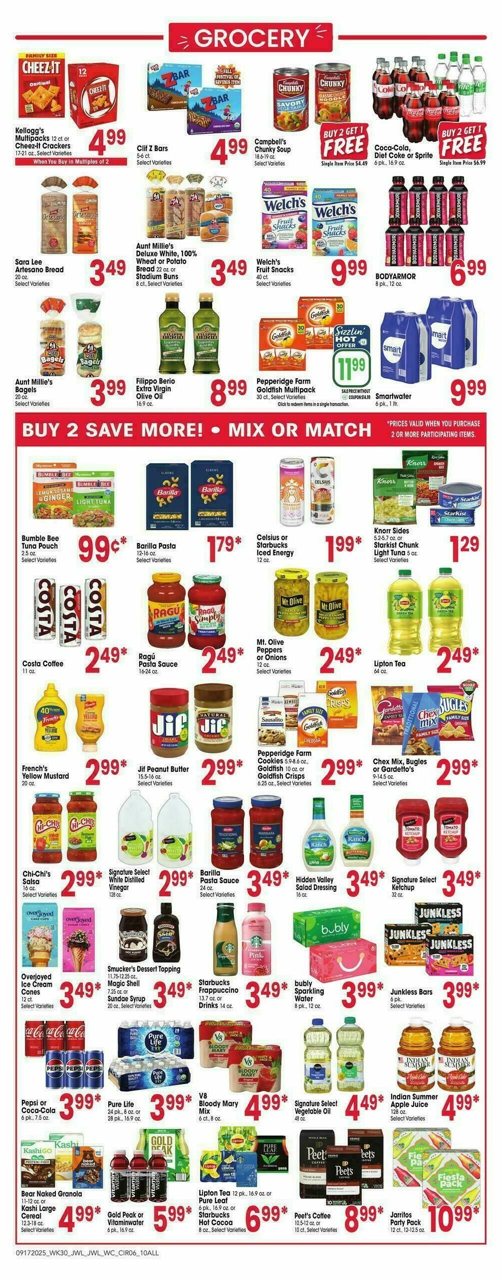 Jewel Osco Weekly Ad from September 17