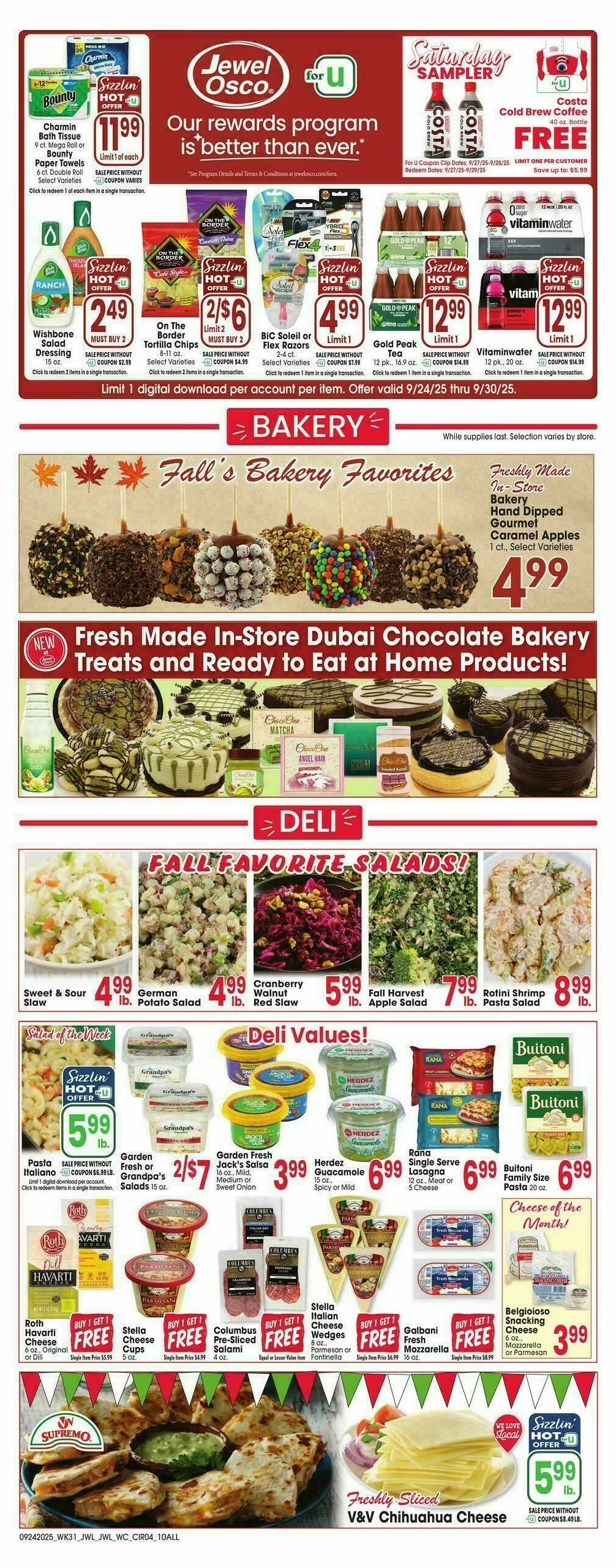 Jewel Osco Weekly Ad from September 24
