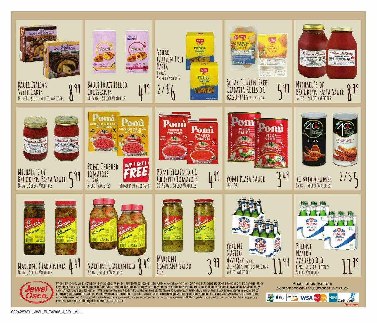 Jewel Osco Specialty Publication Weekly Ad from September 24