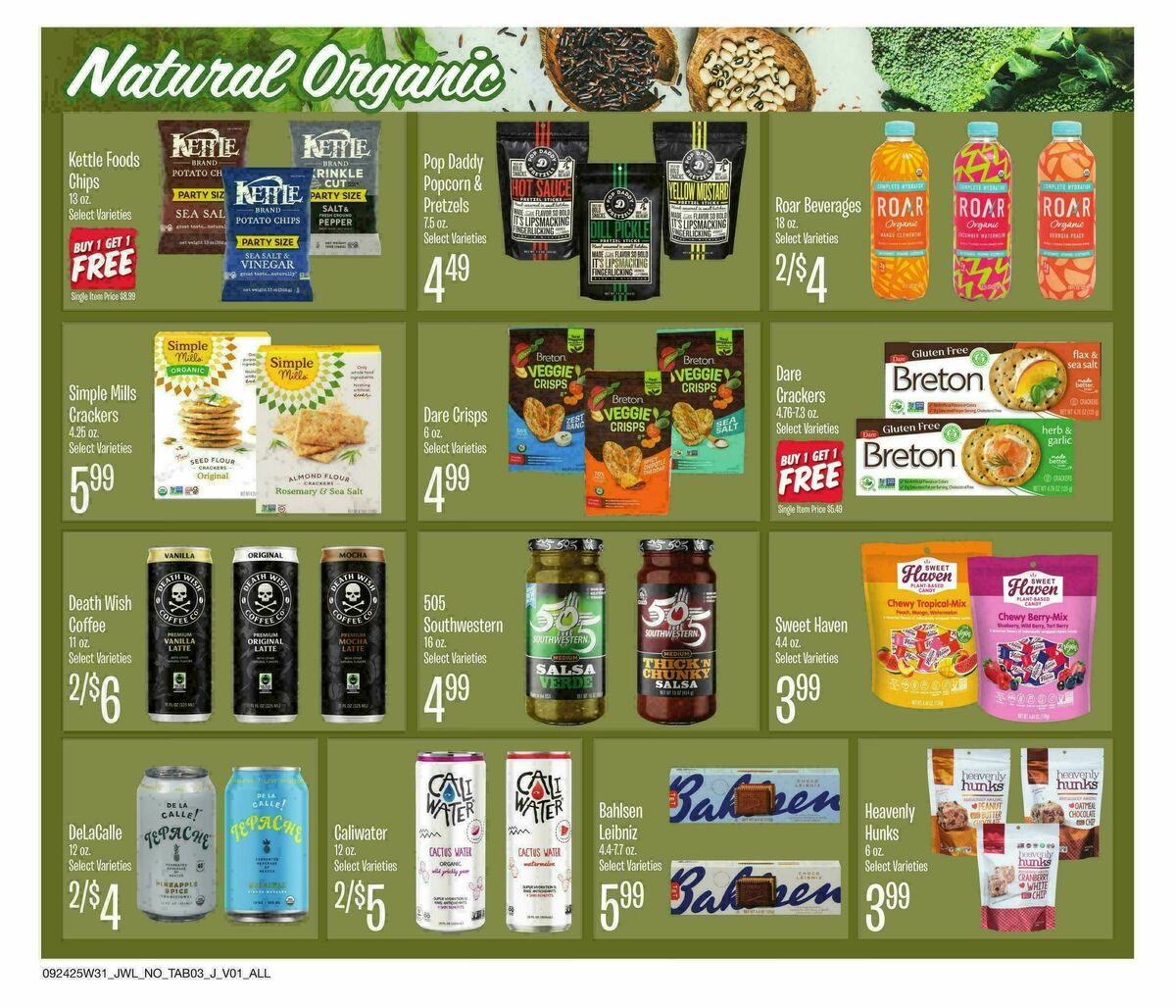 Jewel Osco Organics Guide Weekly Ad from September 24