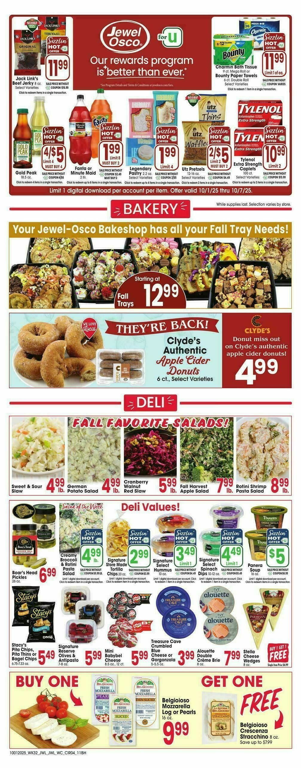 Jewel Osco Weekly Ad from October 1