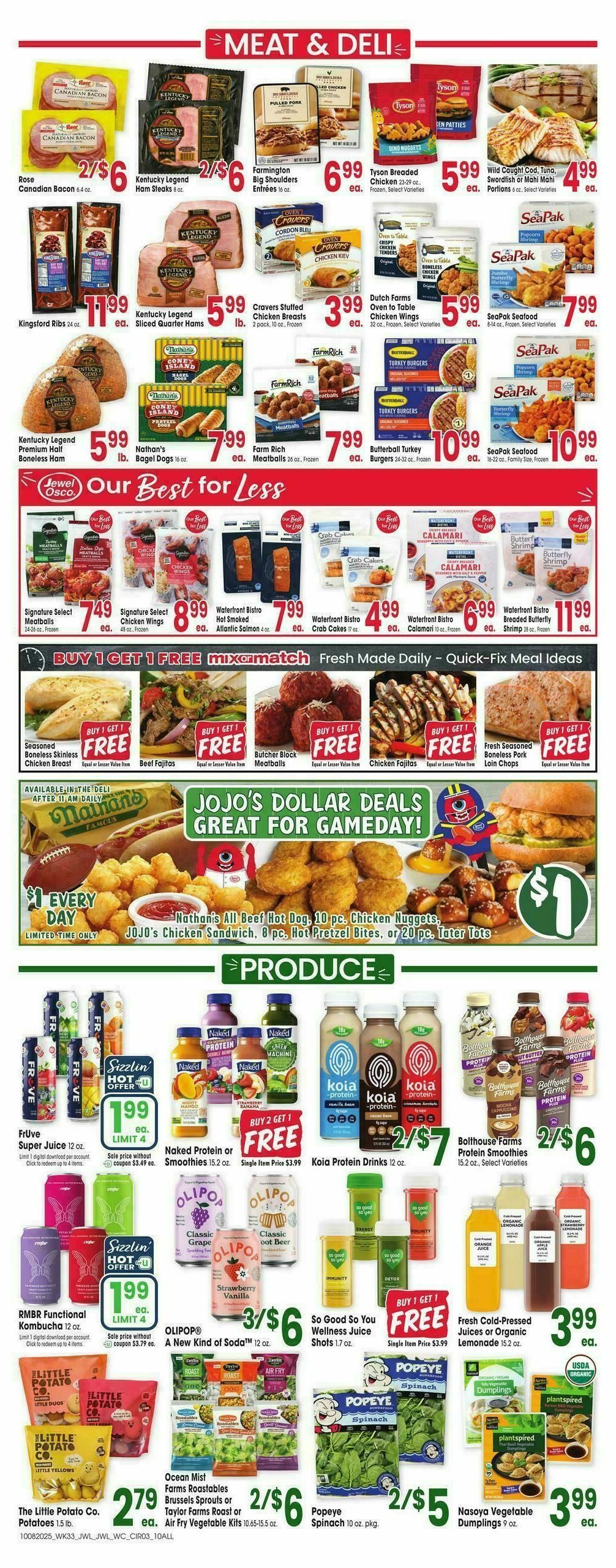 Jewel Osco Weekly Ad from October 8
