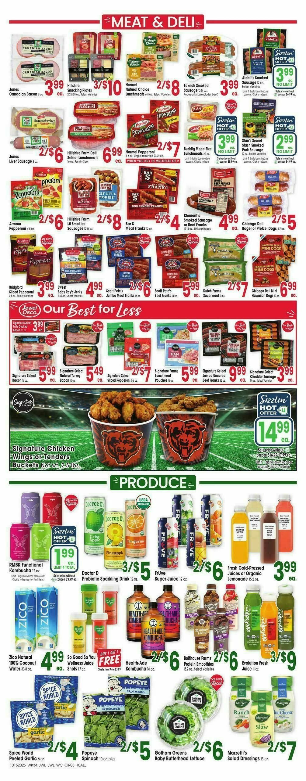 Jewel Osco Weekly Ad from October 15