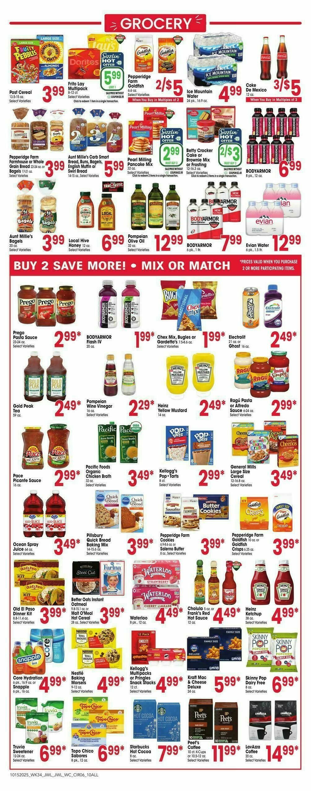 Jewel Osco Weekly Ad from October 15