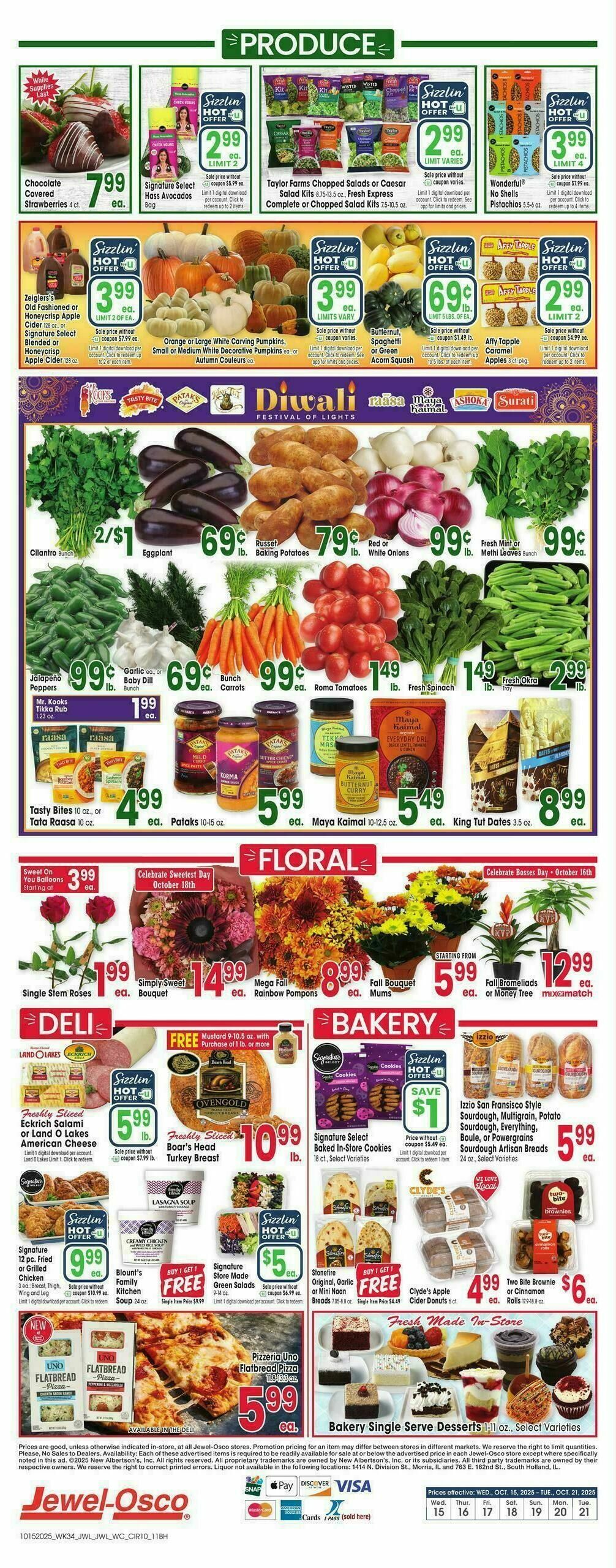 Jewel Osco Weekly Ad from October 15
