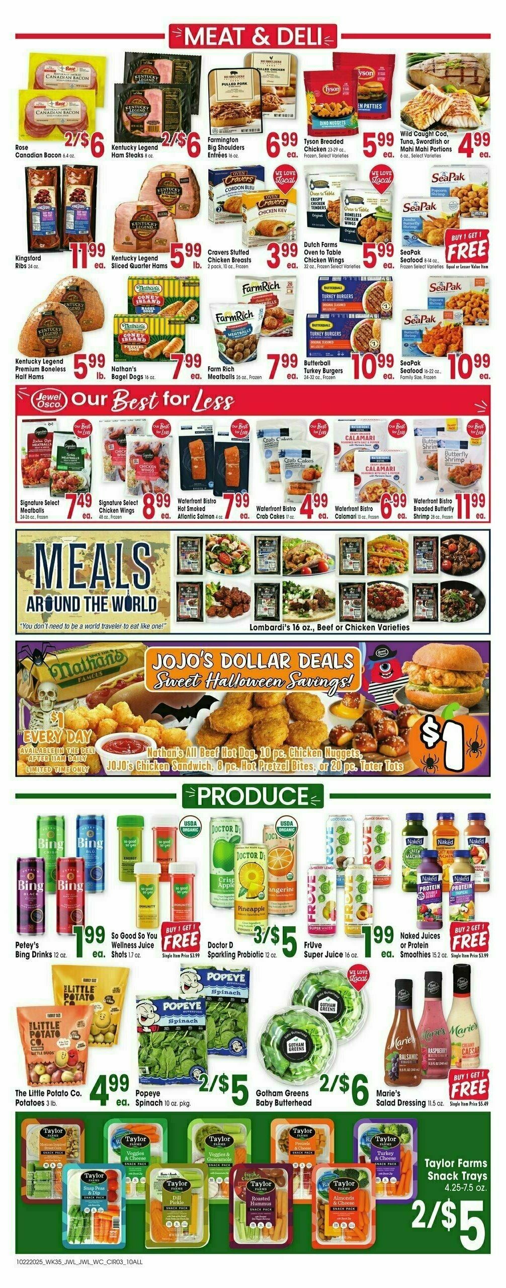Jewel Osco Weekly Ad from October 22