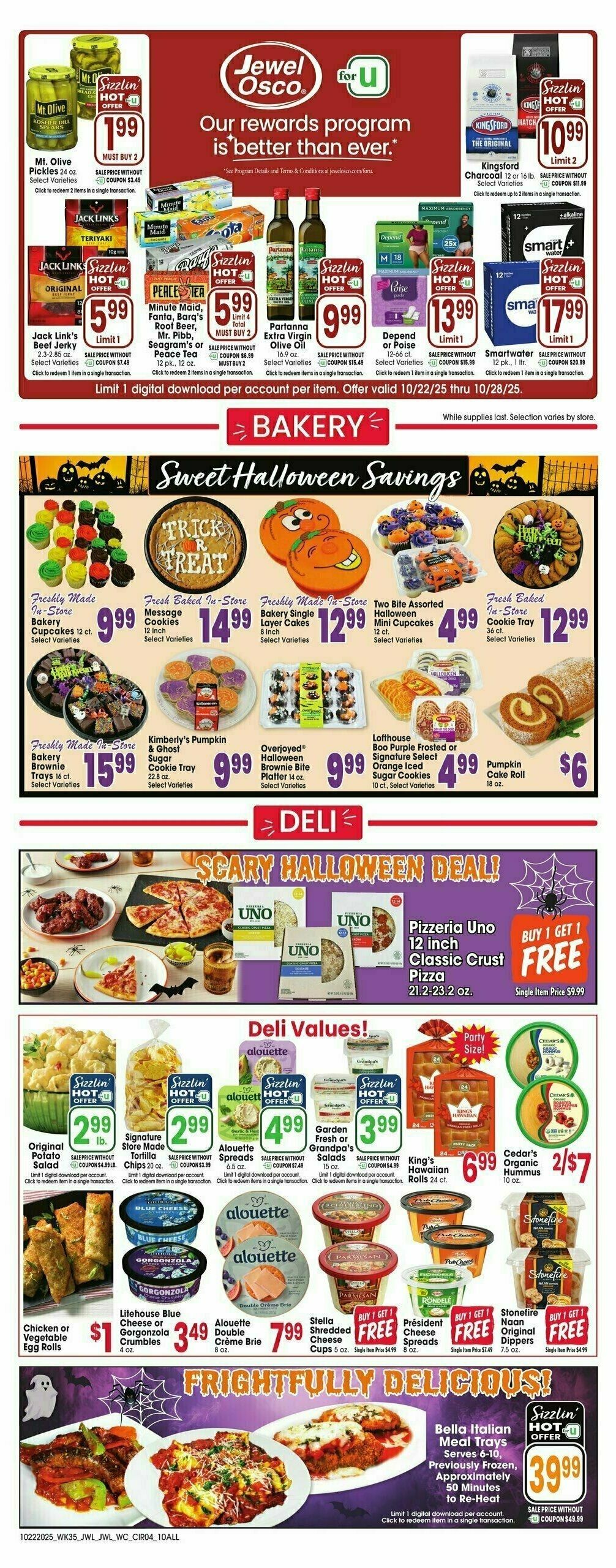 Jewel Osco Weekly Ad from October 22