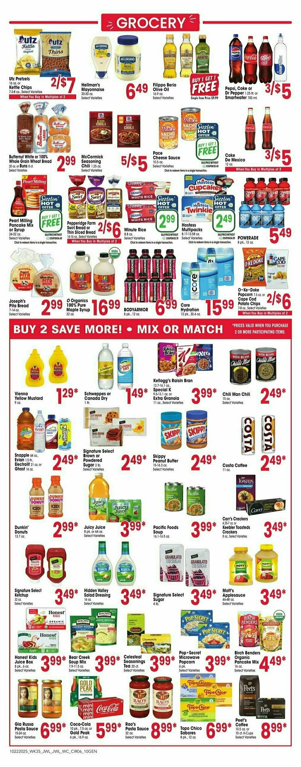 Jewel Osco Weekly Ad from October 22