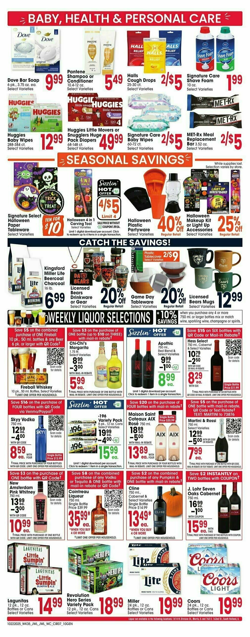 Jewel Osco Weekly Ad from October 22