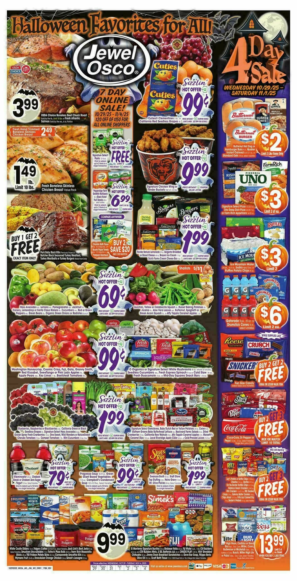 Jewel Osco Weekly Ad from October 29