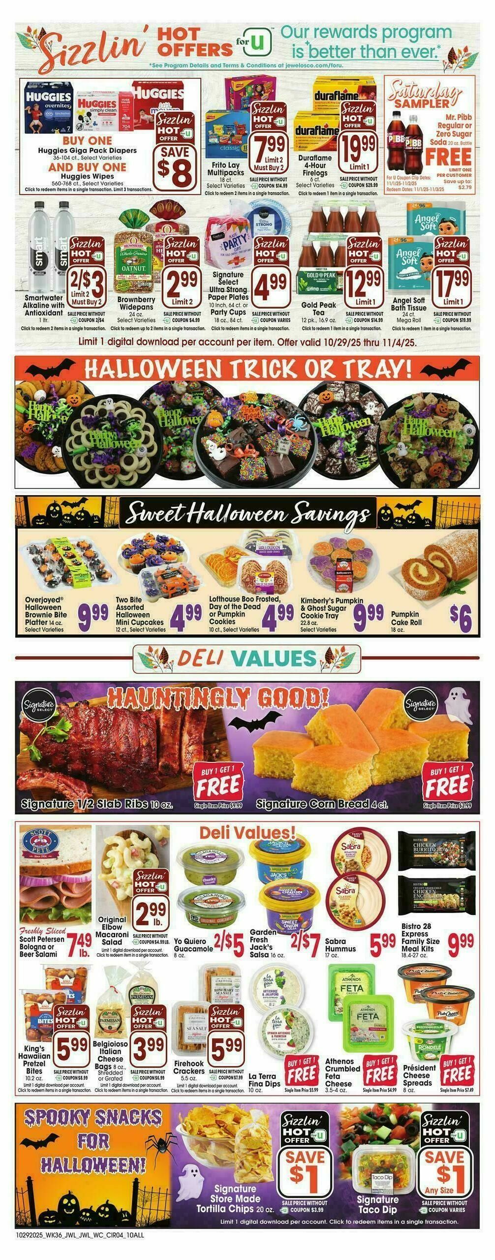 Jewel Osco Weekly Ad from October 29
