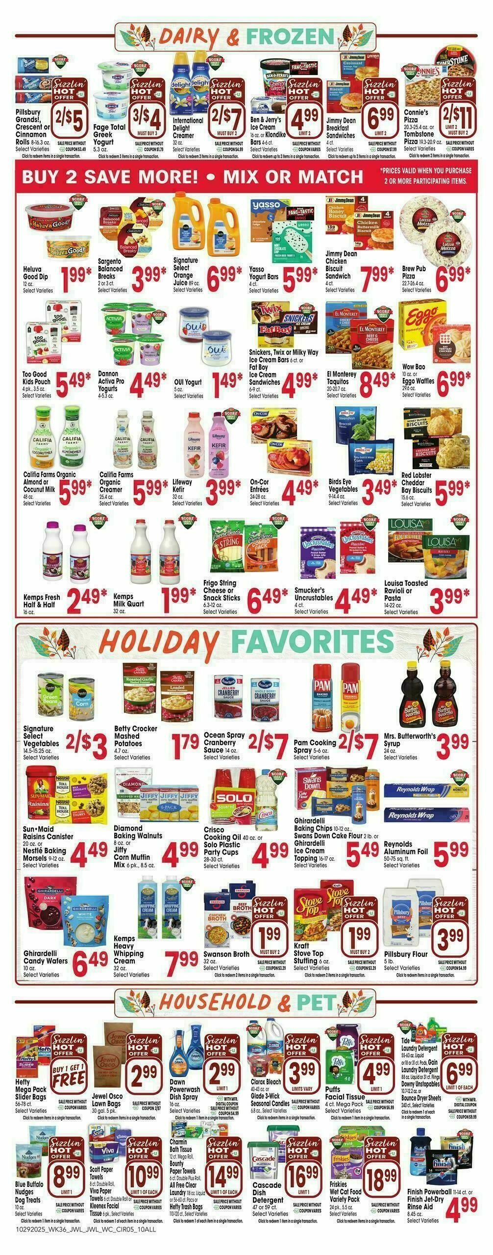 Jewel Osco Weekly Ad from October 29
