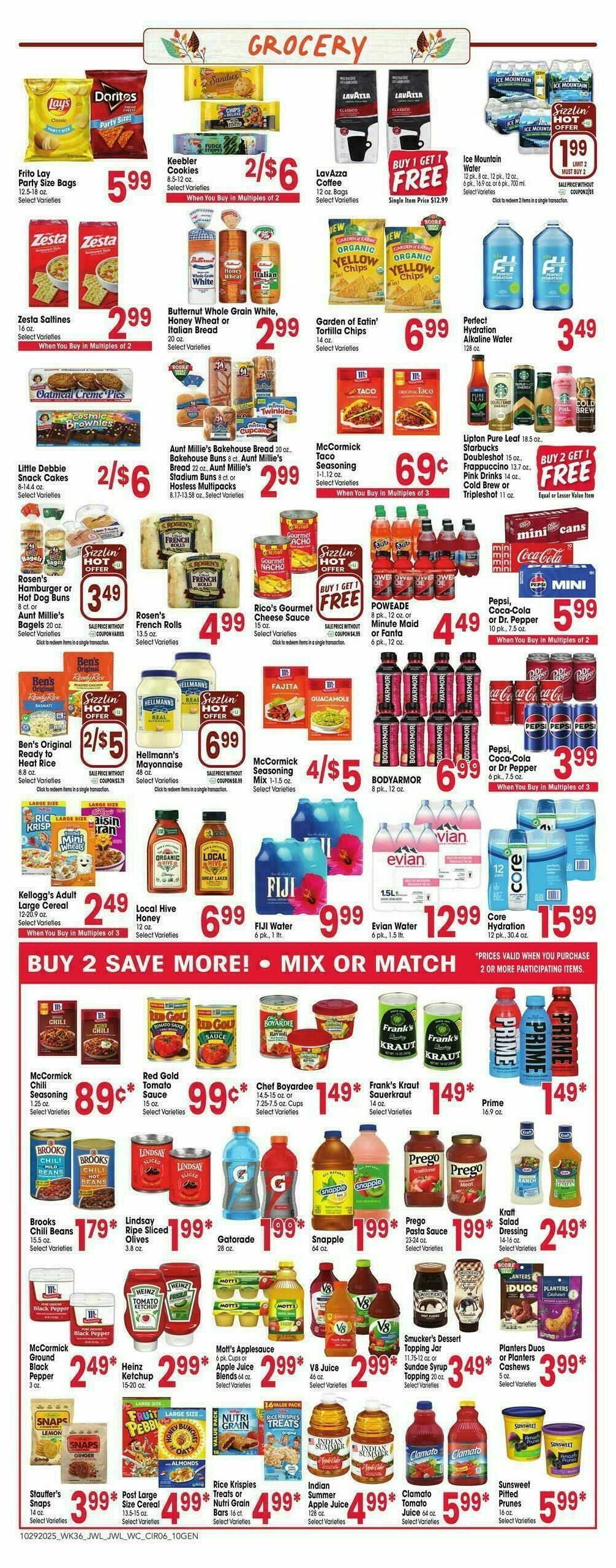 Jewel Osco Weekly Ad from October 29