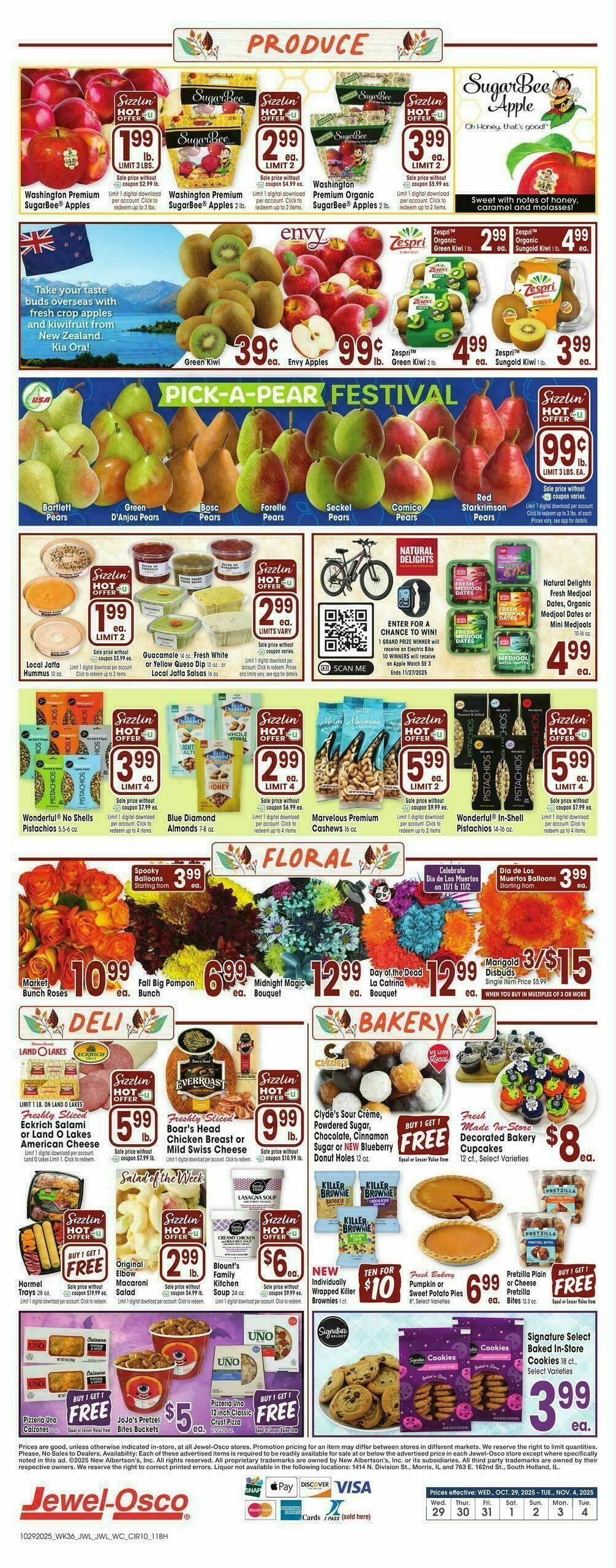 Jewel Osco Weekly Ad from October 29