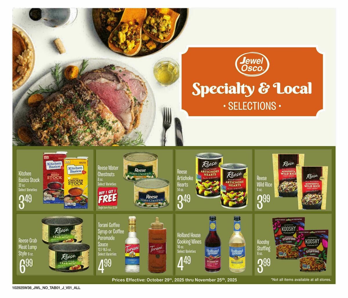 Jewel Osco Organics Guide Weekly Ad from October 29