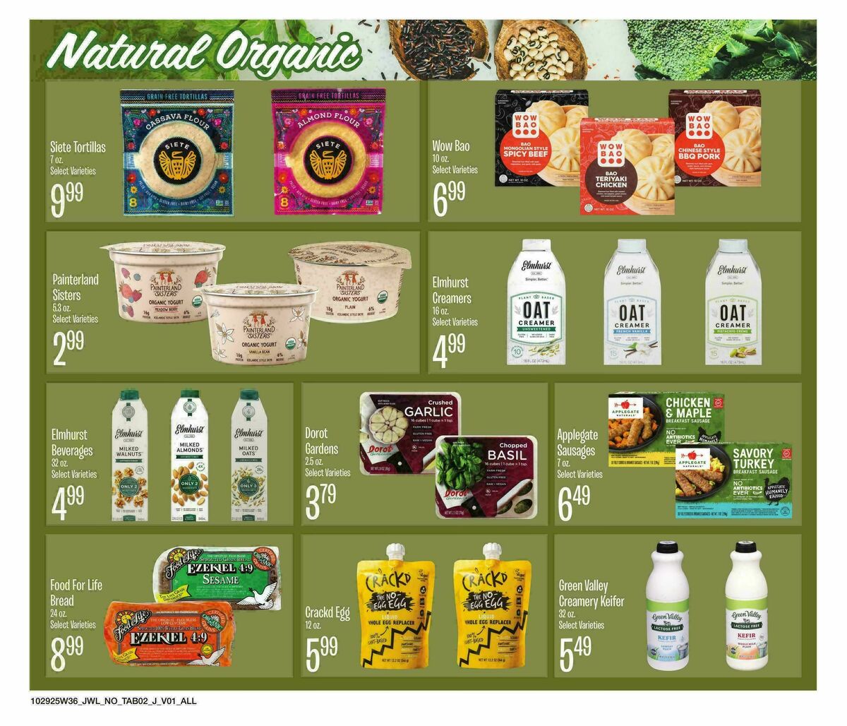 Jewel Osco Organics Guide Weekly Ad from October 29