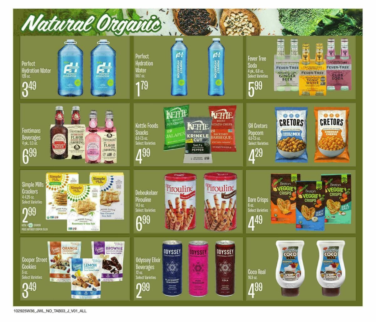 Jewel Osco Organics Guide Weekly Ad from October 29