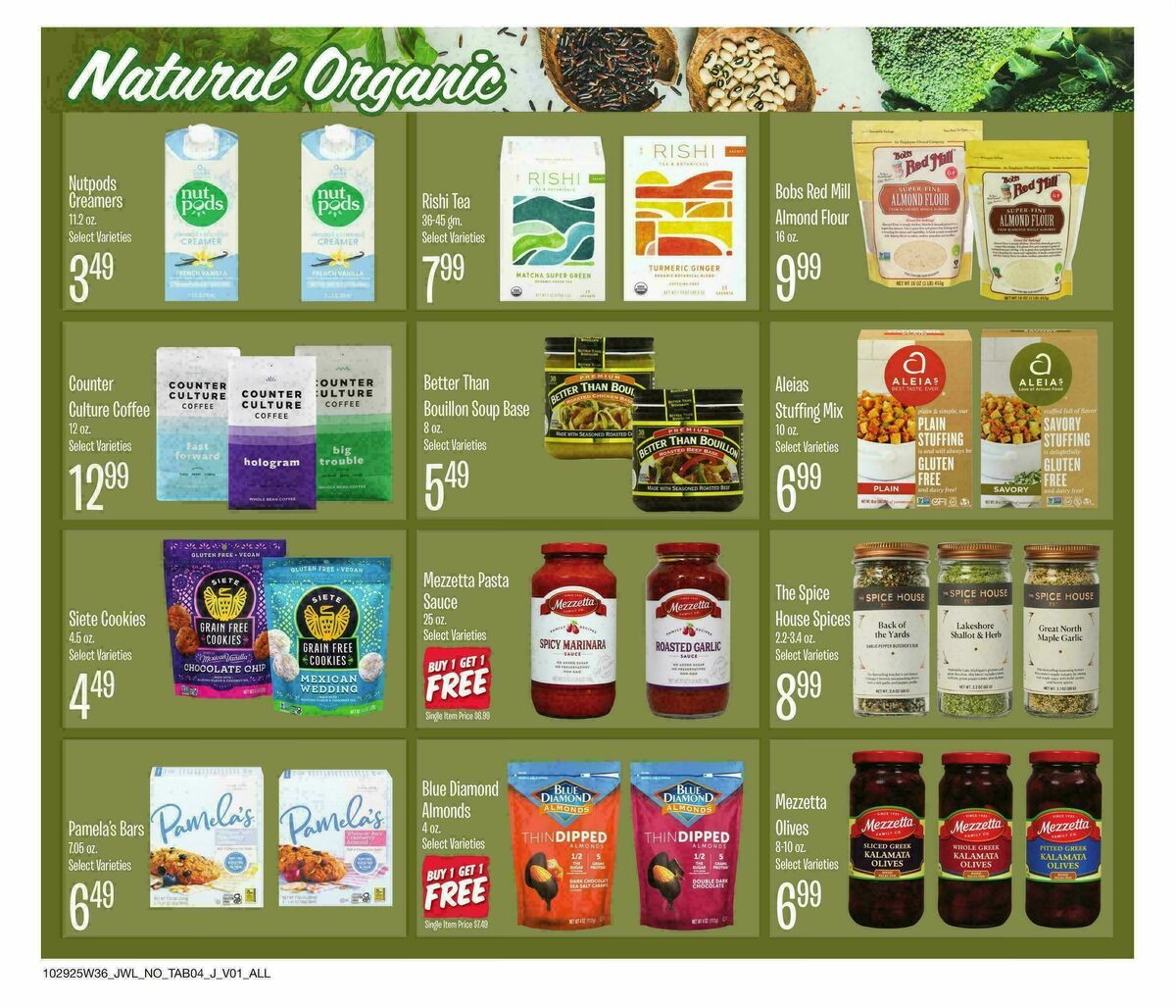 Jewel Osco Organics Guide Weekly Ad from October 29