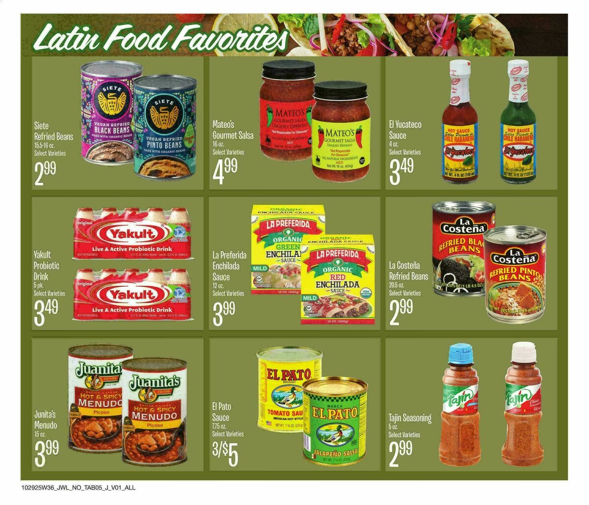 Jewel Osco Organics Guide Weekly Ad from October 29