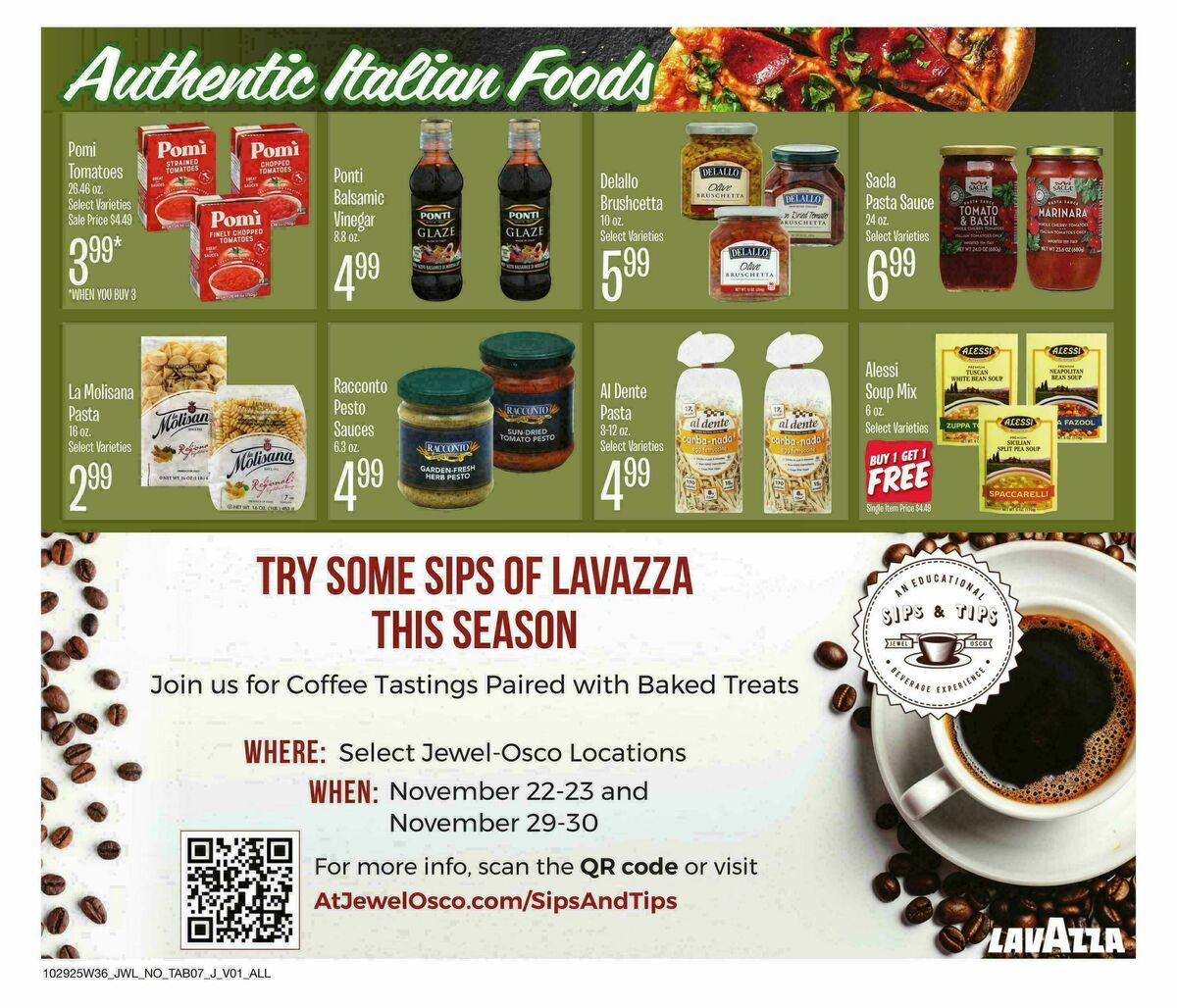 Jewel Osco Organics Guide Weekly Ad from October 29