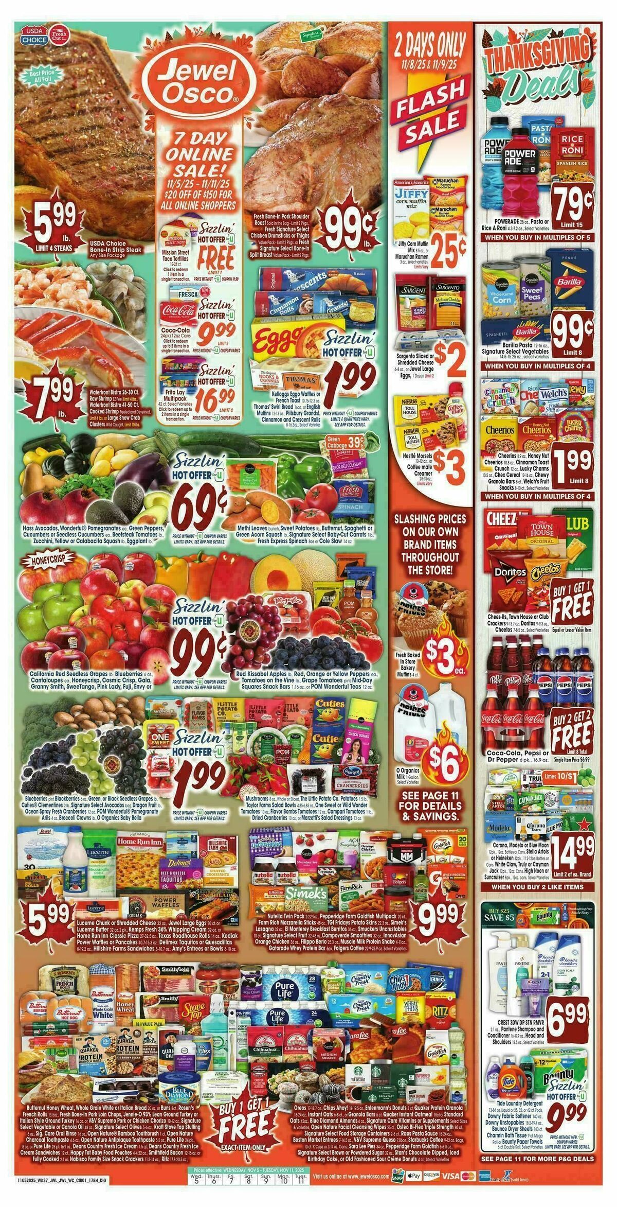 Jewel Osco Weekly Ad from November 5