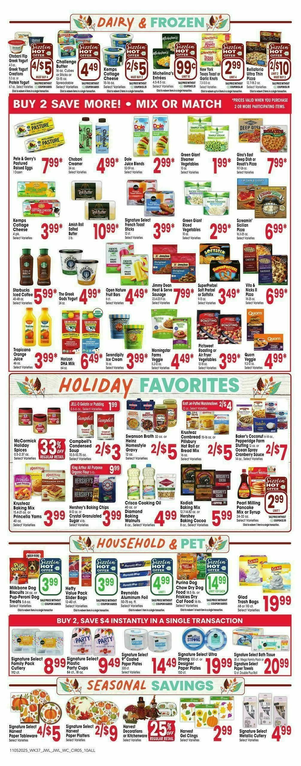 Jewel Osco Weekly Ad from November 5