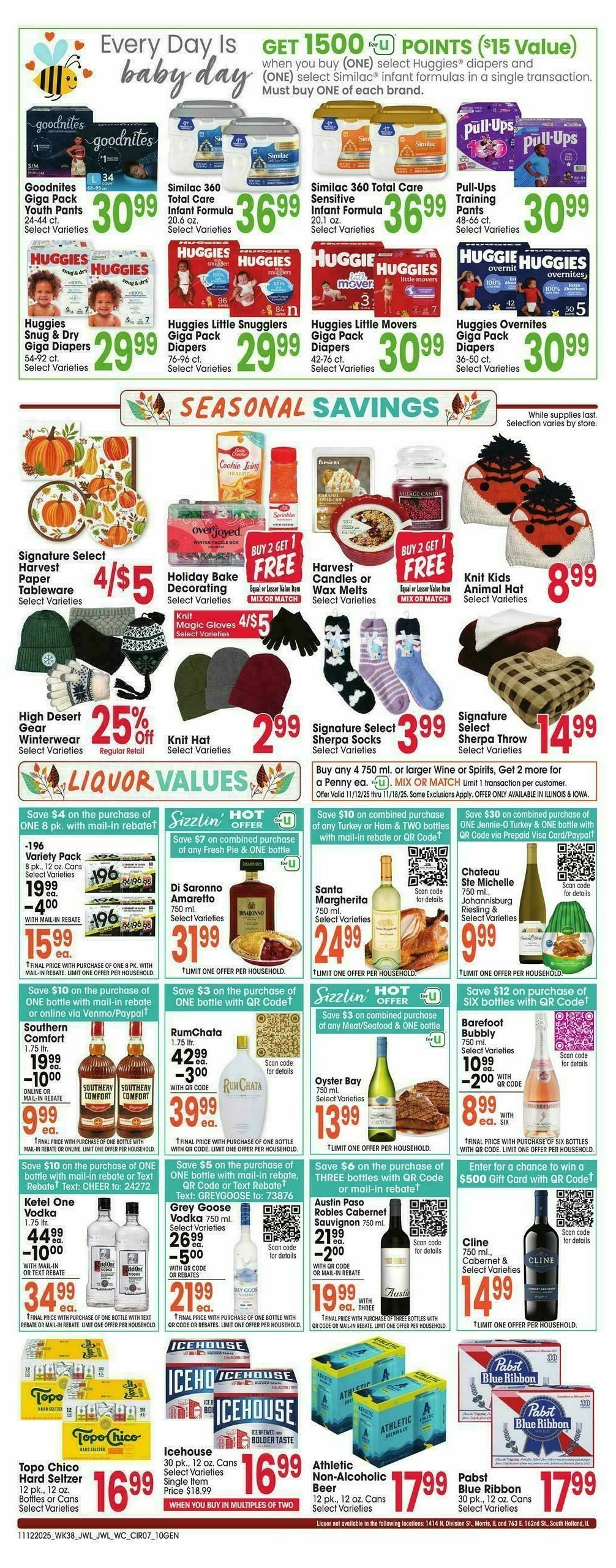 Jewel Osco Weekly Ad from November 12