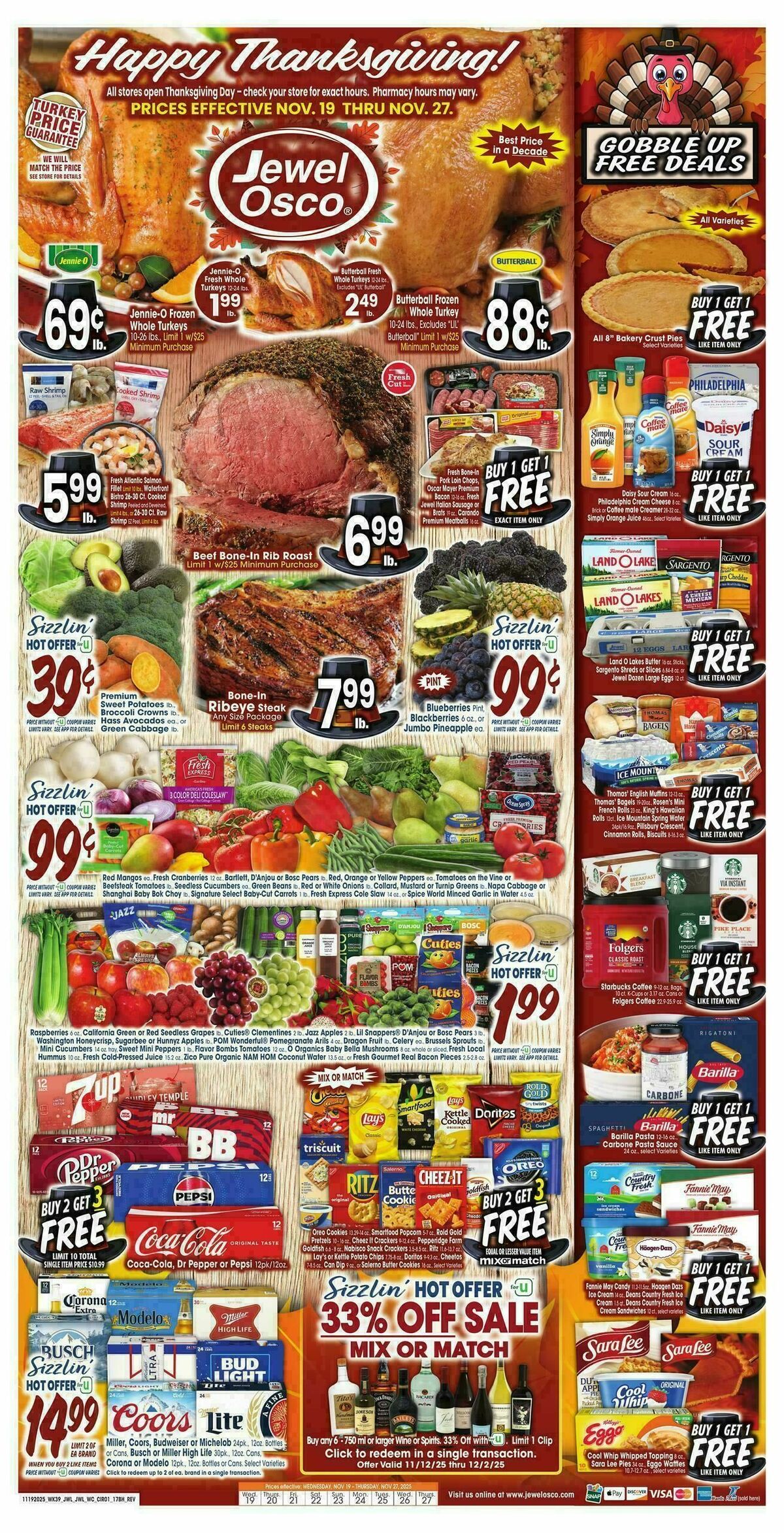 Jewel Osco Weekly Ad from November 19