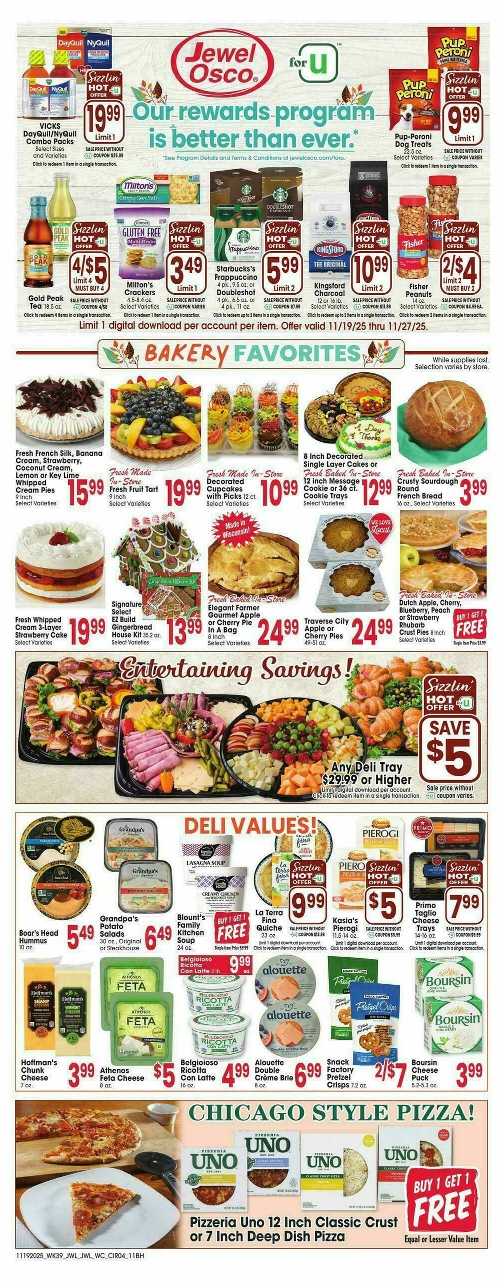 Jewel Osco Weekly Ad from November 19
