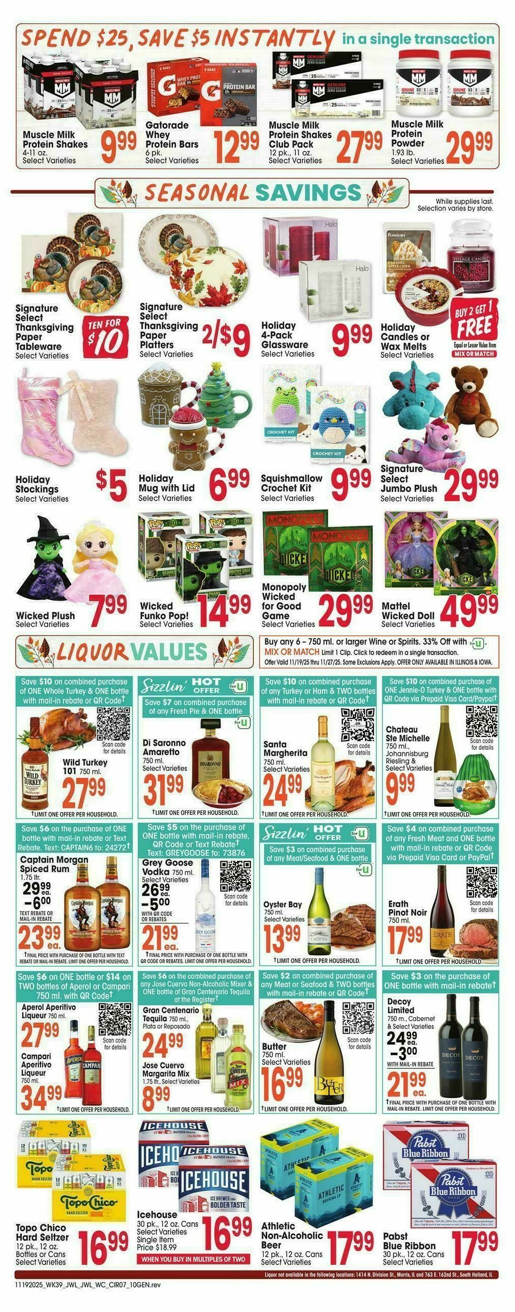 Jewel Osco Weekly Ad from November 19