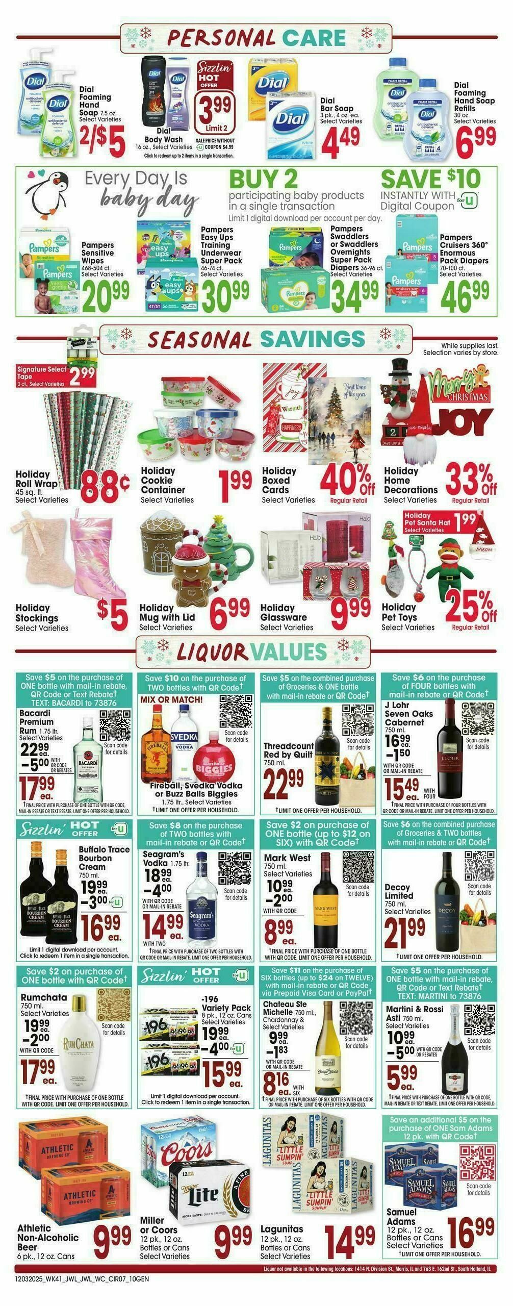 Jewel Osco Weekly Ad from December 3