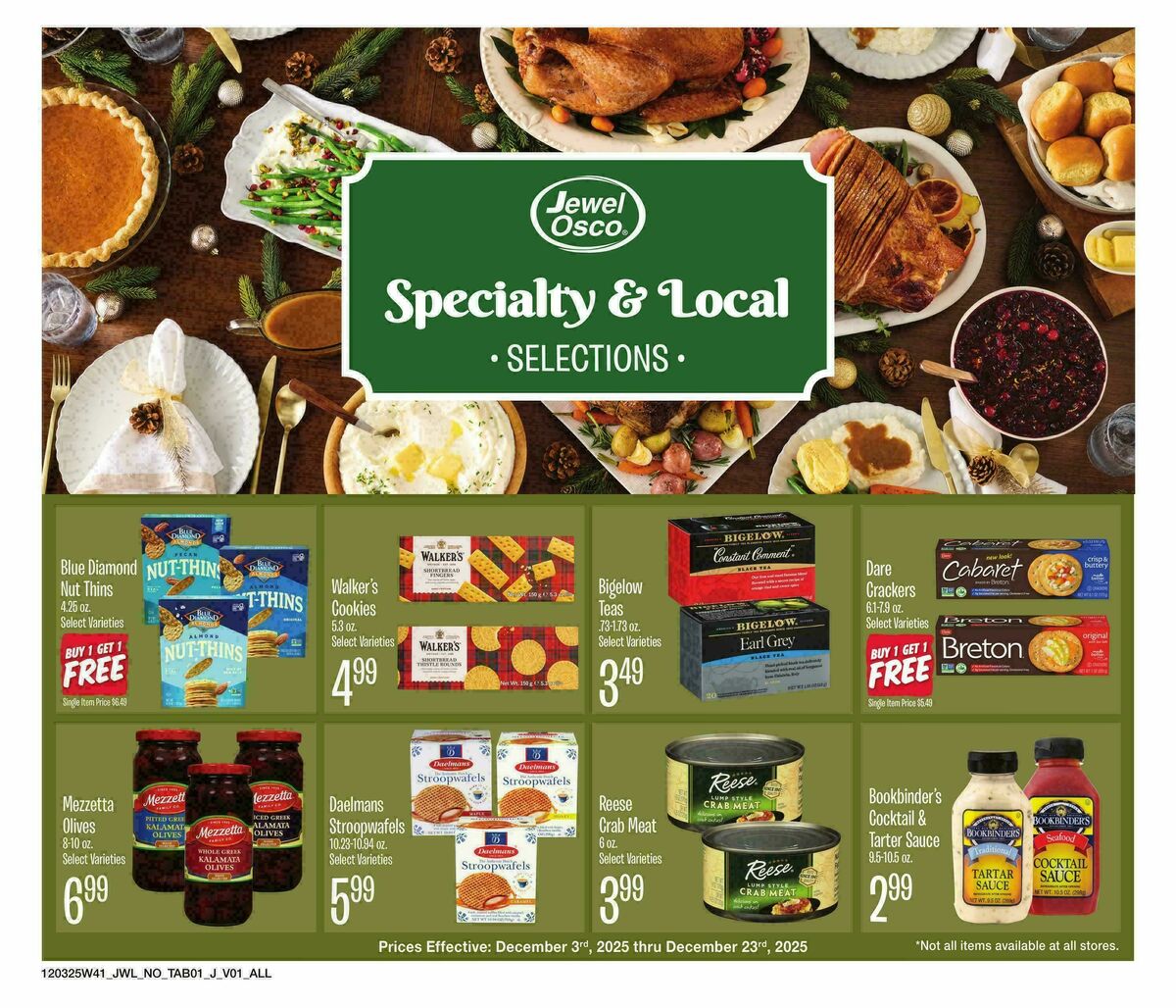 Jewel Osco Organics Guide Weekly Ad from December 3