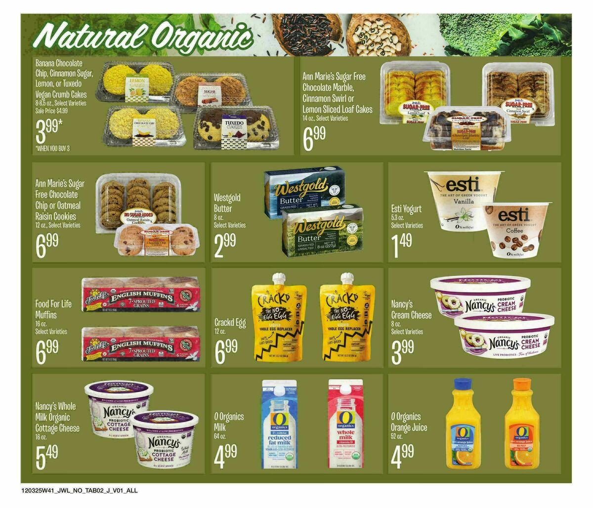 Jewel Osco Organics Guide Weekly Ad from December 3