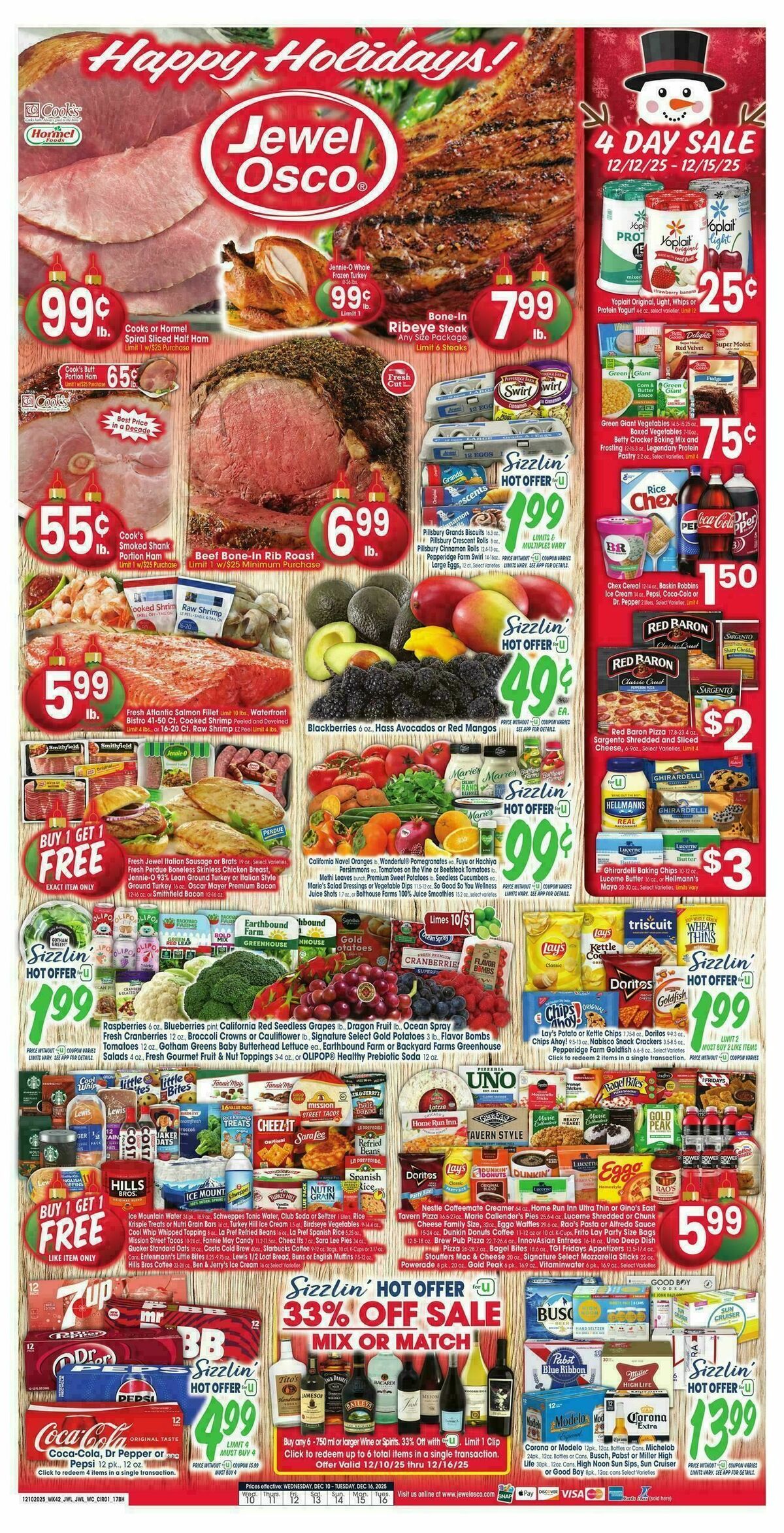 Jewel Osco Weekly Ad from December 10