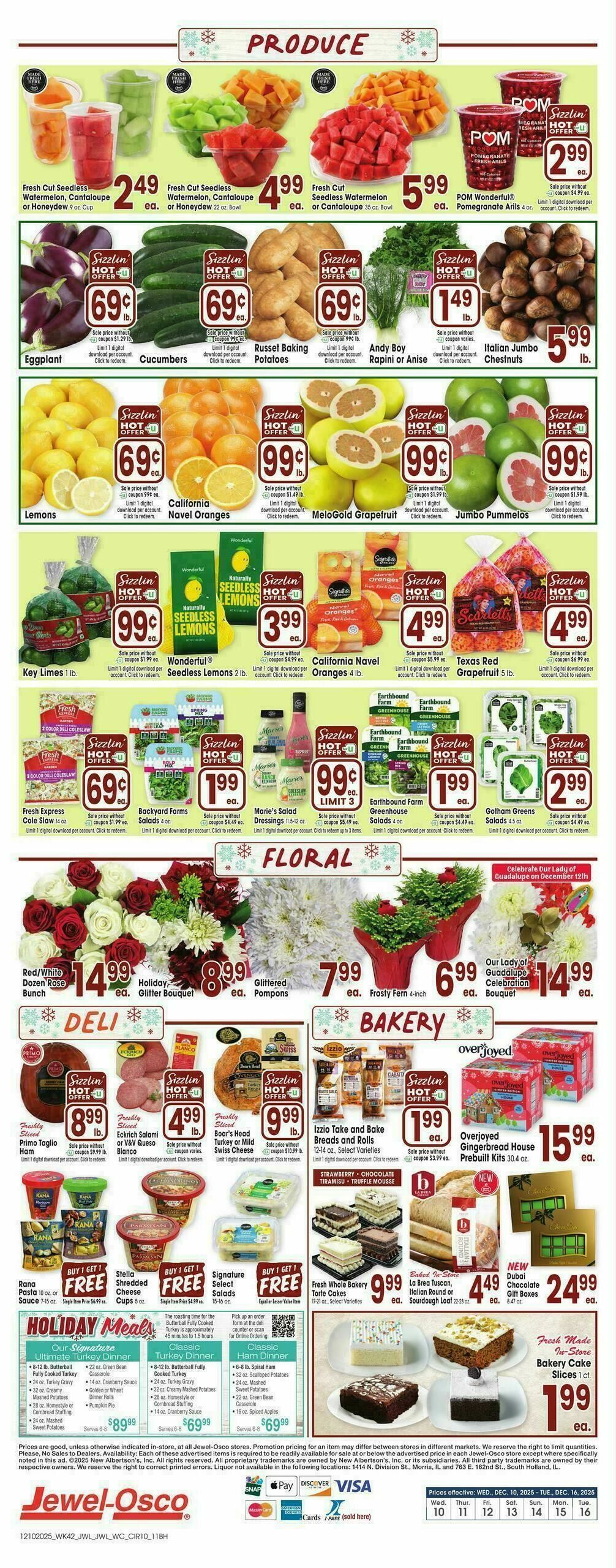 Jewel Osco Weekly Ad from December 10