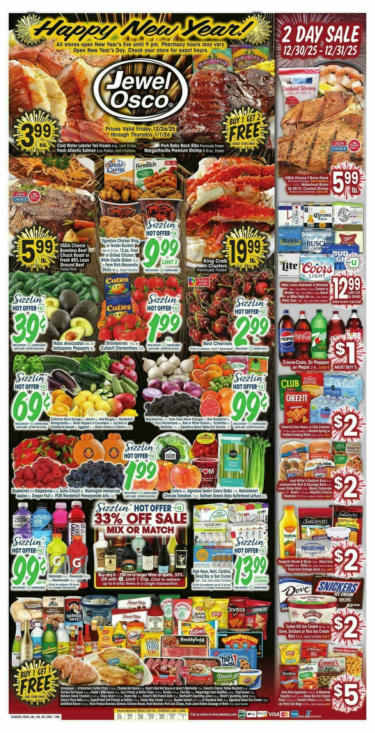 Jewel Osco Weekly Ad from December 26