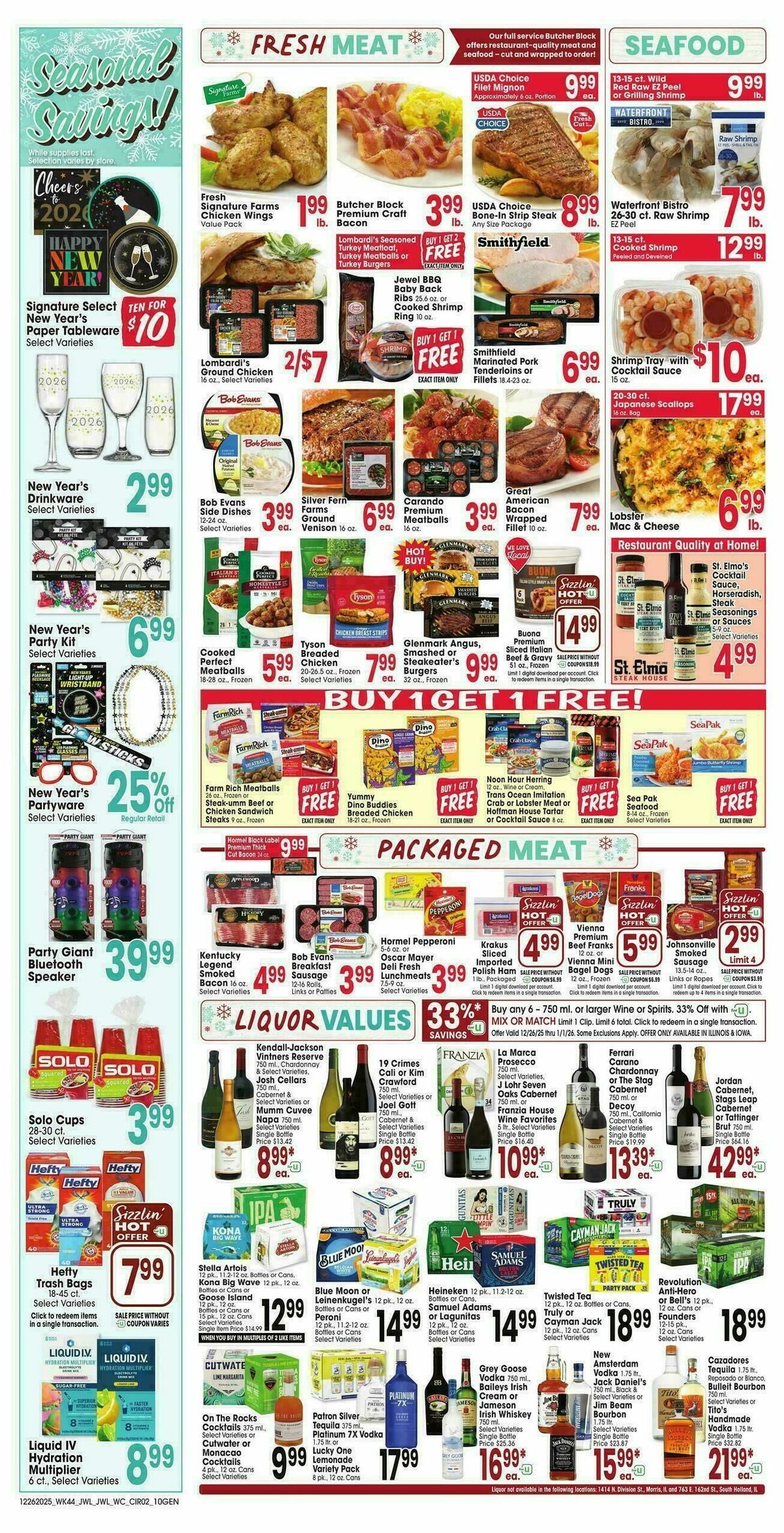 Jewel Osco Weekly Ad from December 26