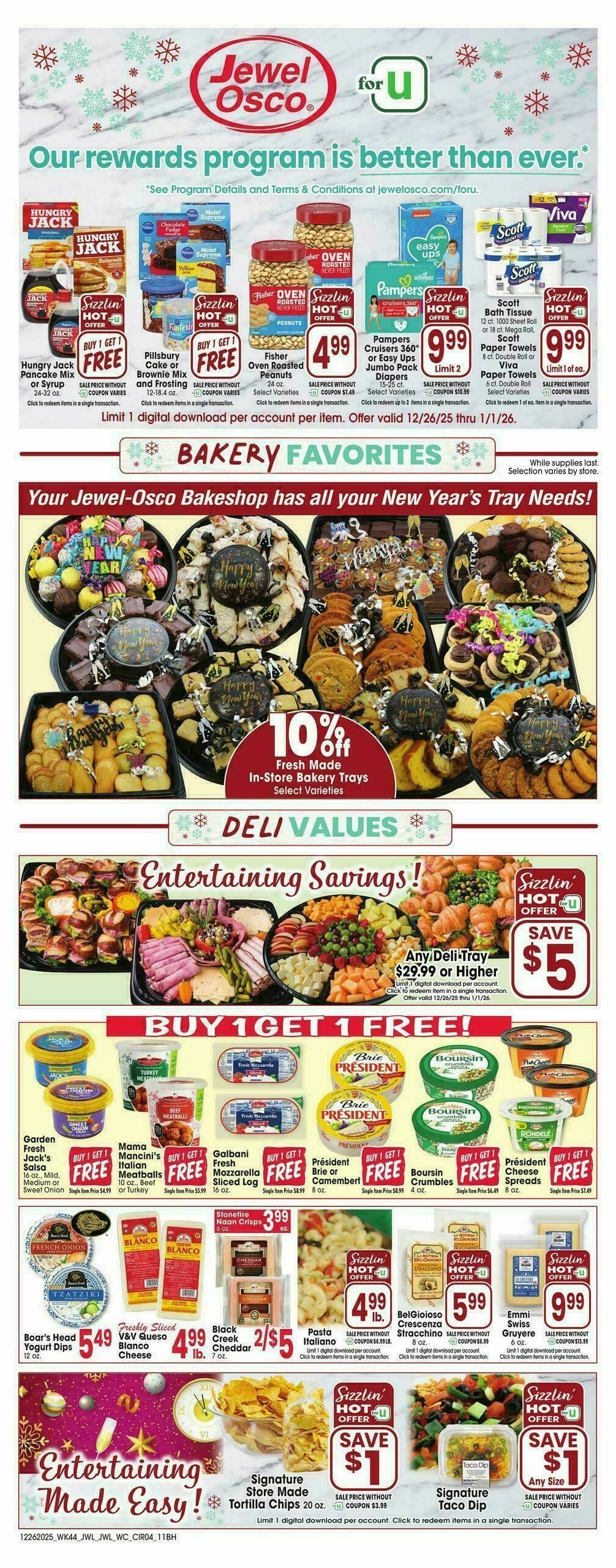 Jewel Osco Weekly Ad from December 26