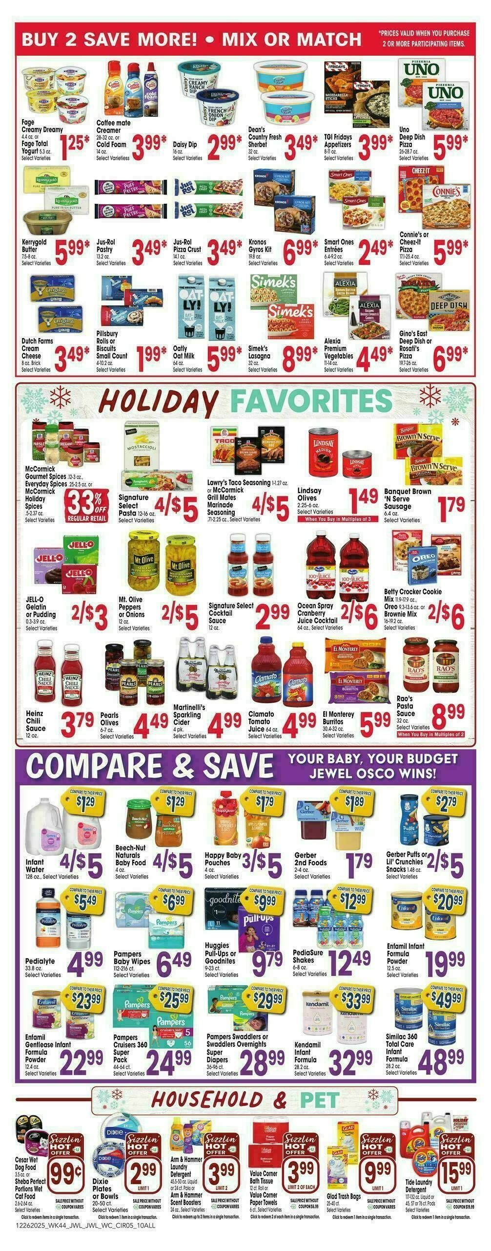 Jewel Osco Weekly Ad from December 26