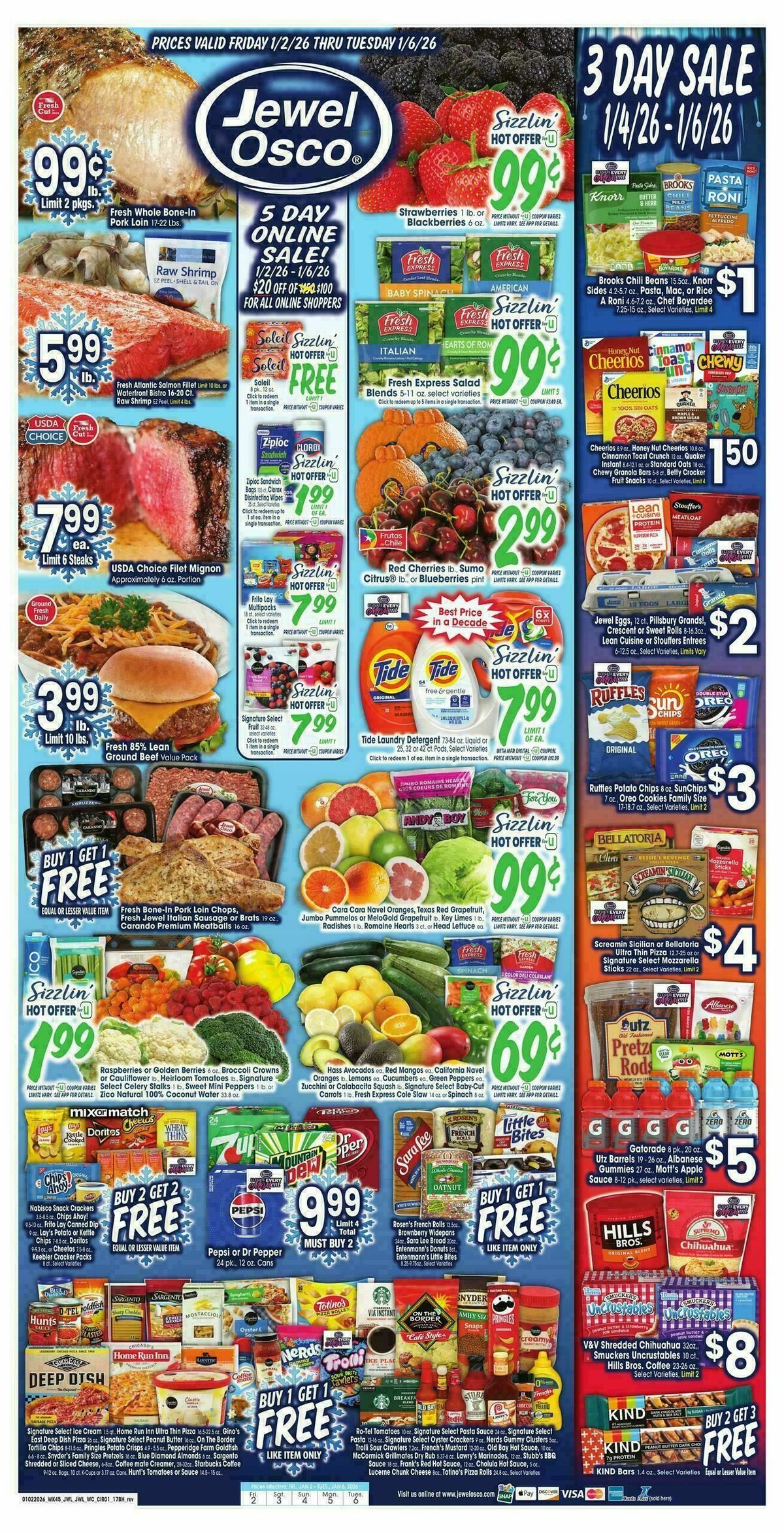 Jewel Osco Weekly Ad from January 2