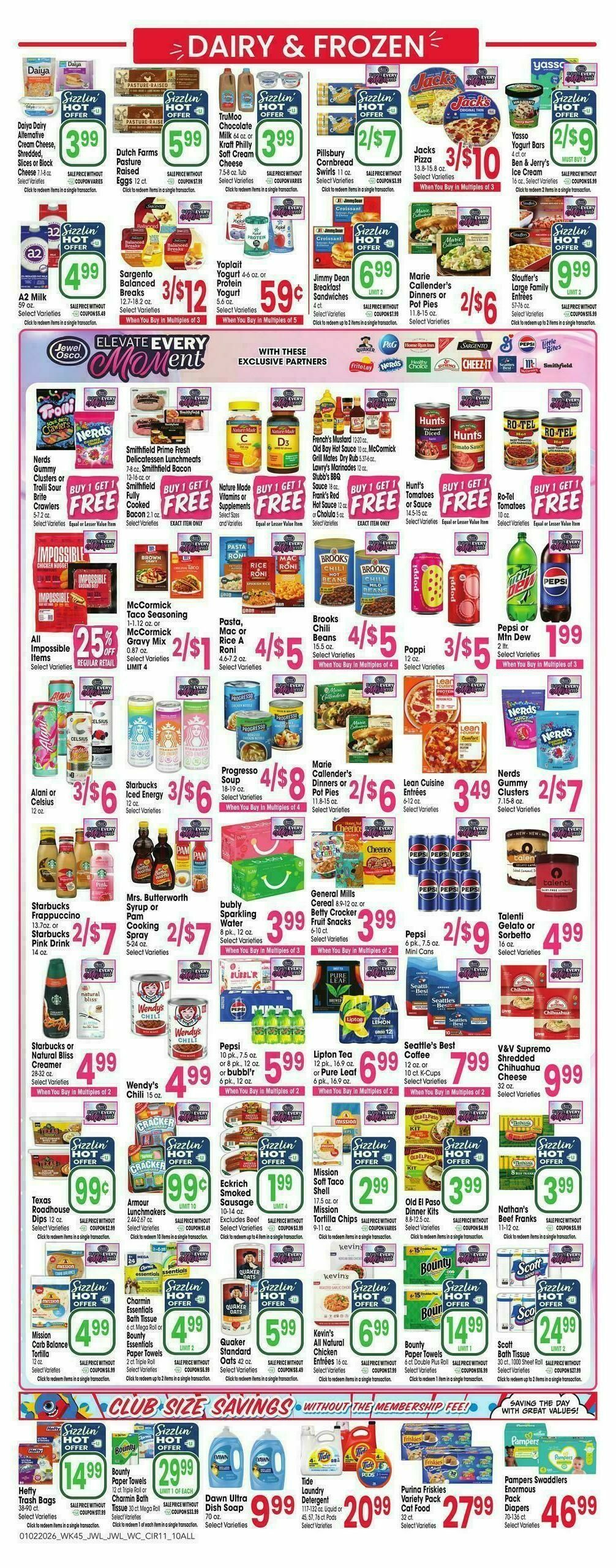 Jewel Osco Weekly Ad from January 2