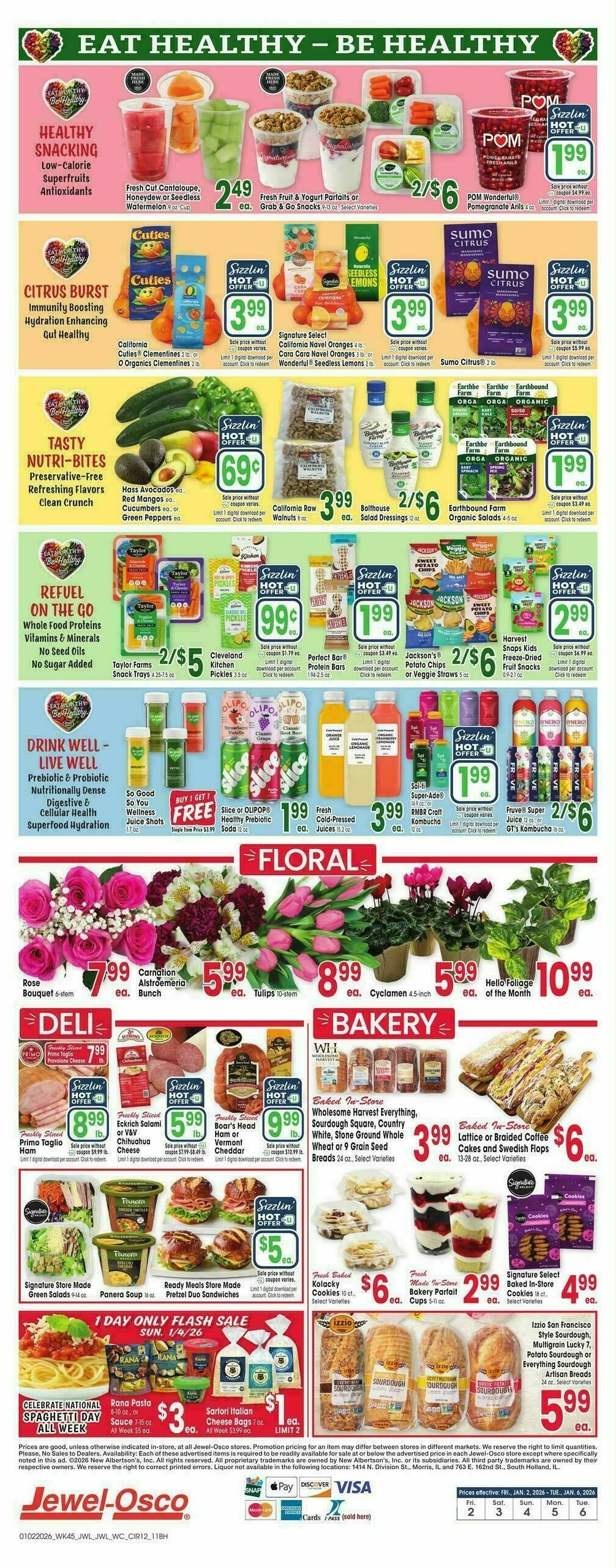 Jewel Osco Weekly Ad from January 2
