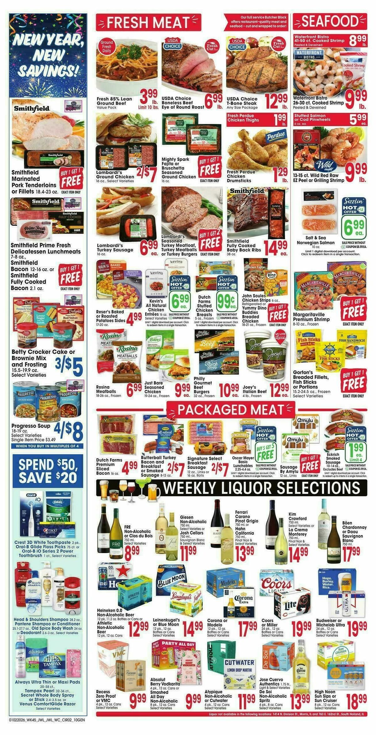 Jewel Osco Weekly Ad from January 2