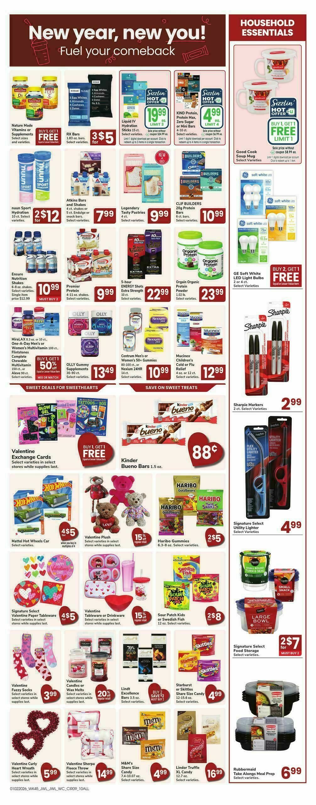 Jewel Osco Weekly Ad from January 2