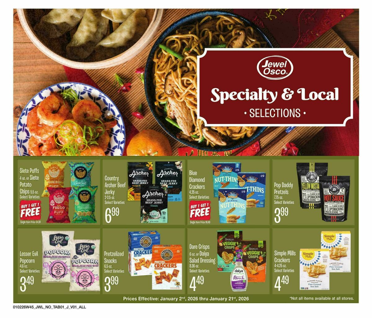 Jewel Osco Organics Guide Weekly Ad from January 2
