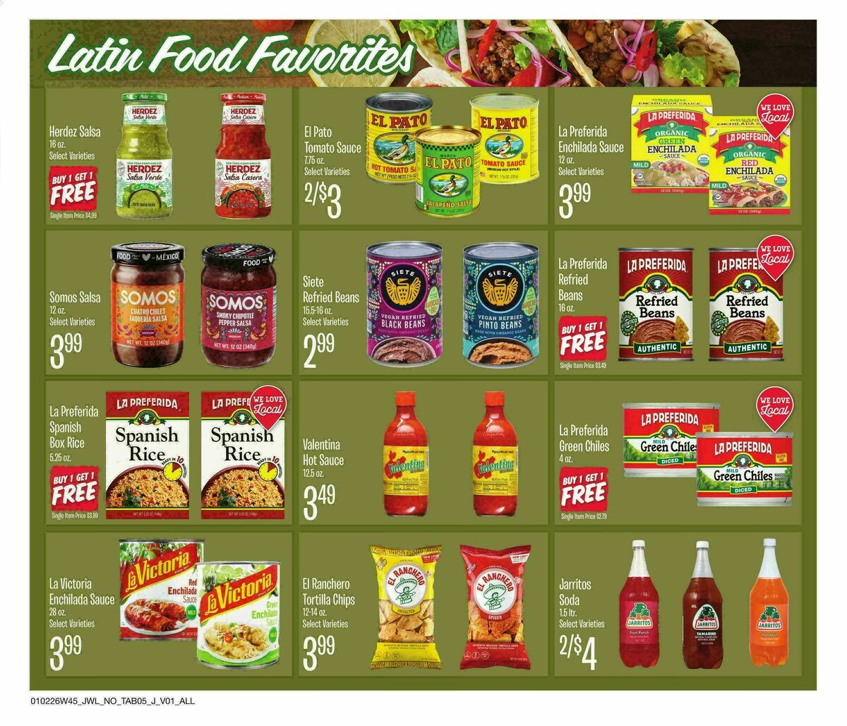 Jewel Osco Organics Guide Weekly Ad from January 2