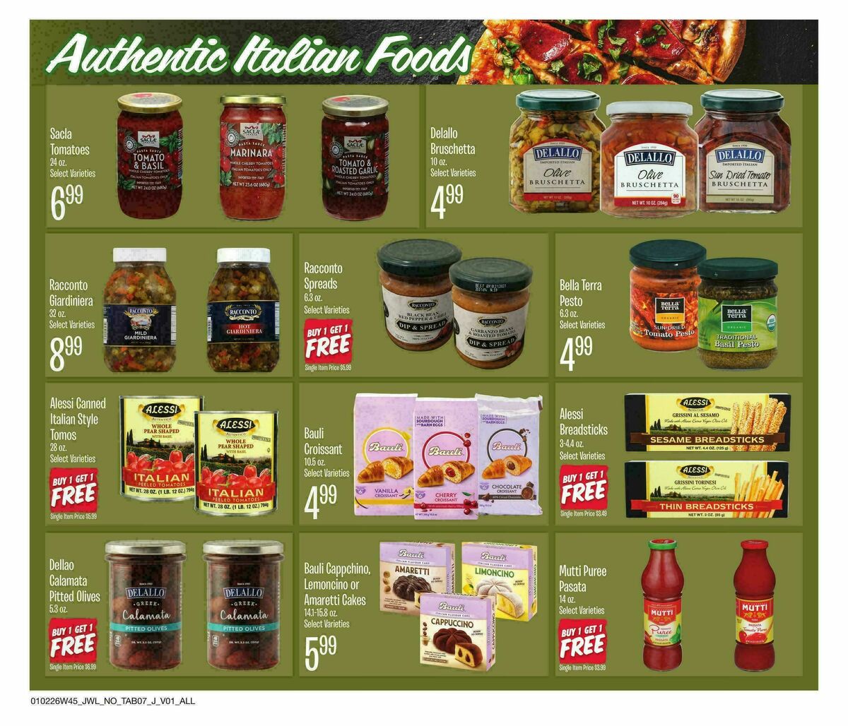 Jewel Osco Organics Guide Weekly Ad from January 2