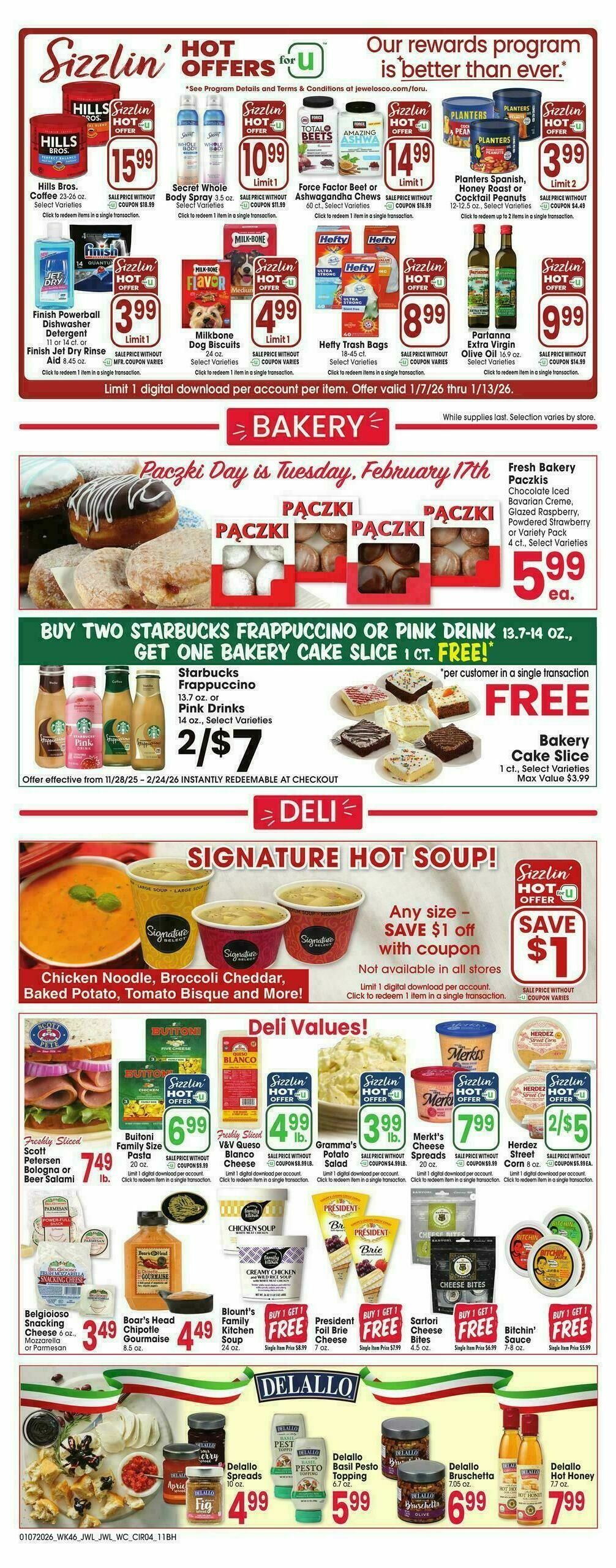 Jewel Osco Weekly Ad from January 7
