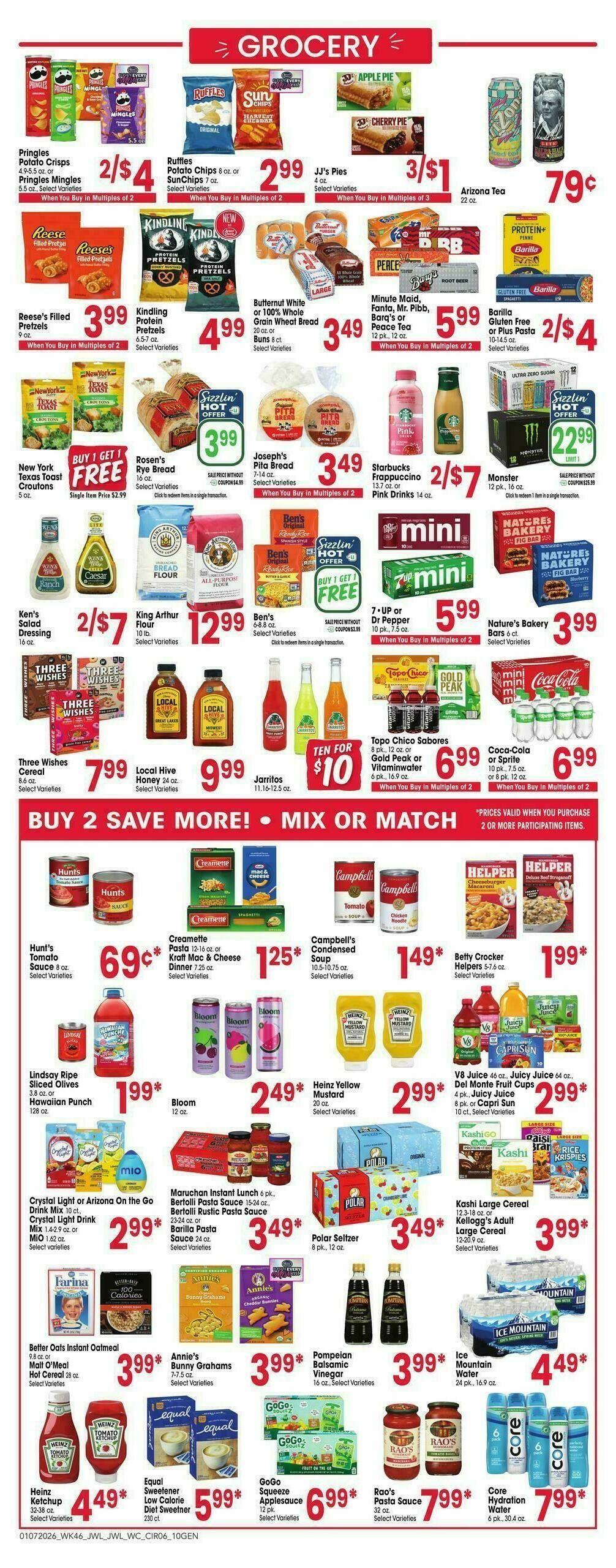 Jewel Osco Weekly Ad from January 7
